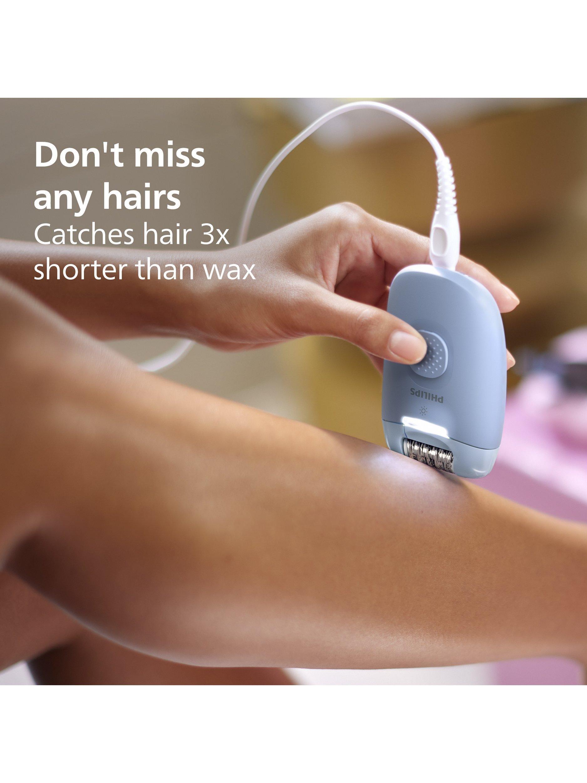 Philips 4000 Series epilator BRE247/00 blue - British product