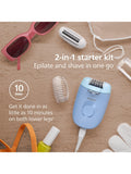 Philips 4000 Series epilator BRE247/00 blue - British product