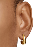 Monica Vinader Antica small hoop earrings gold vermeil, imported from the UK