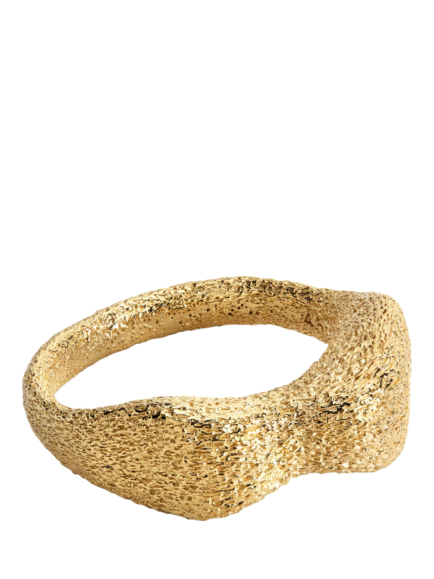 Monica Vinader Antica Bold Textured Ring, Gold, K
