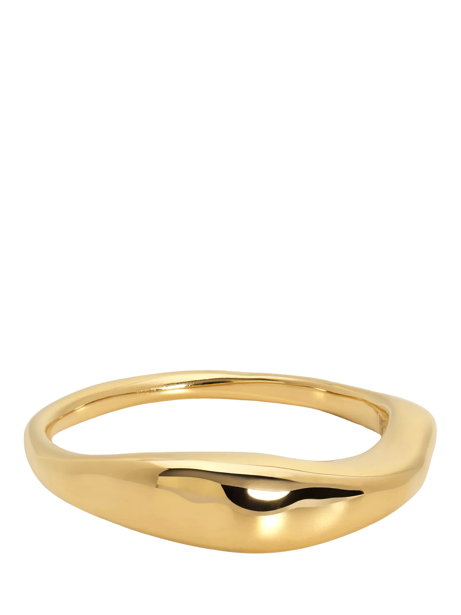 Monica Vinader stacking ring in recycled gold vermeil (British brand)