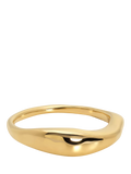 Monica Vinader stacking ring in recycled gold vermeil (British brand)