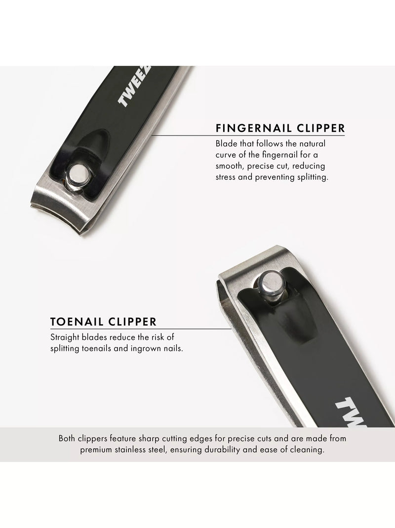 Tweezerman combo clipper set stainless steel nail care tool, imported from the UK