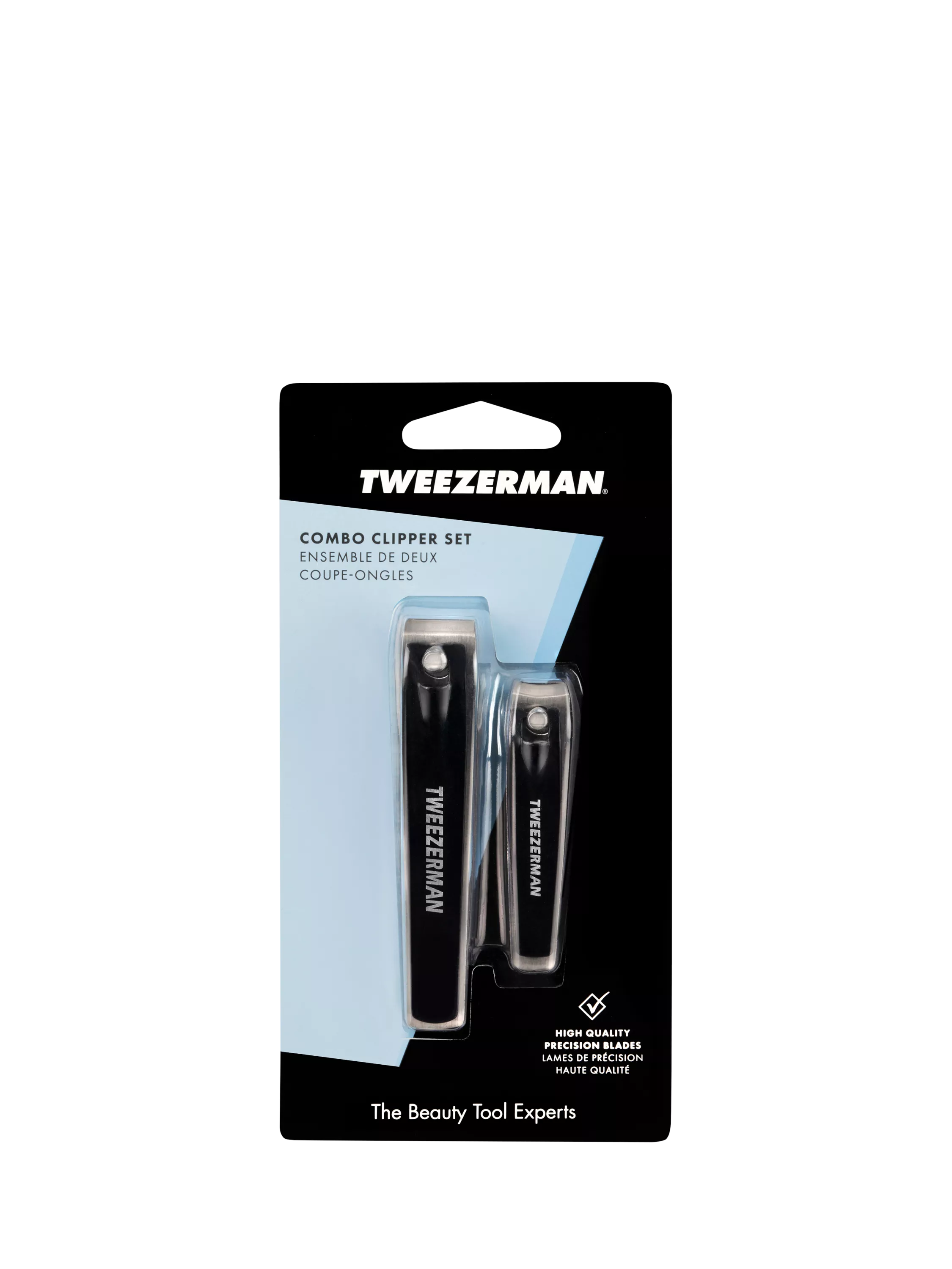 Tweezerman combo clipper set stainless steel nail care tool, imported from the UK