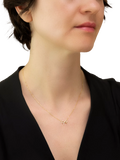 IBB 9ct gold adjustable bow necklace 41-43cm (British brand)