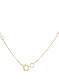 IBB 9ct gold adjustable bow necklace 41-43cm (British brand)