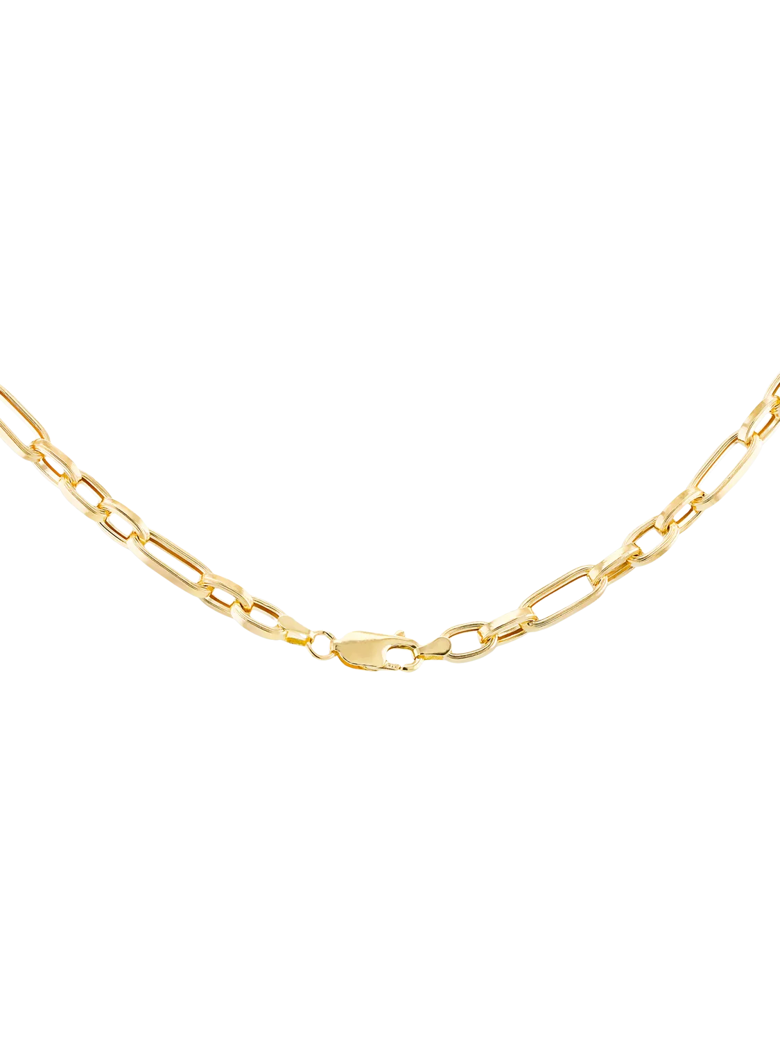 IBB 9ct yellow gold figaro chain necklace UK version