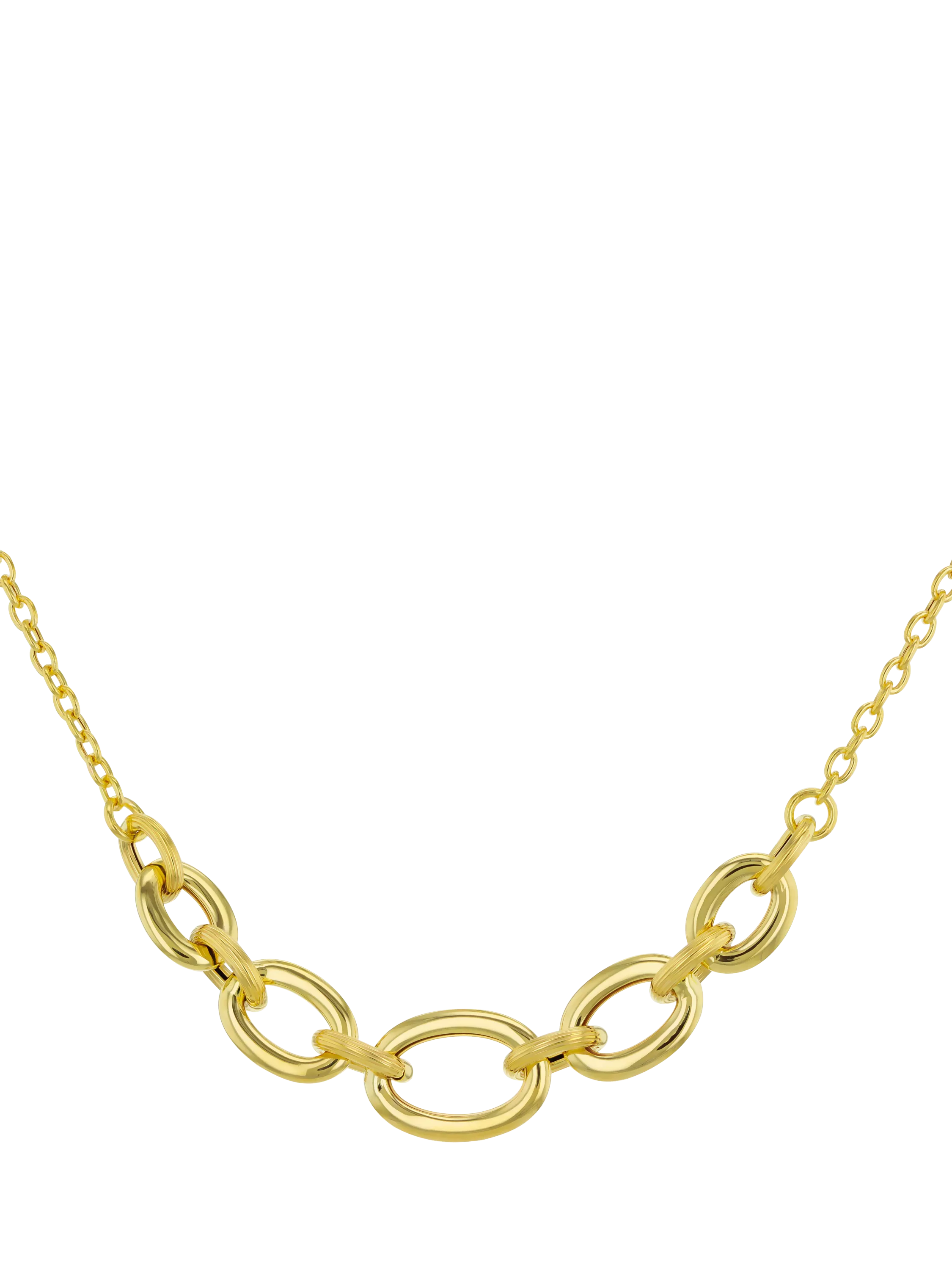 IBB 9ct yellow gold rolo curb chain necklace, imported from the UK