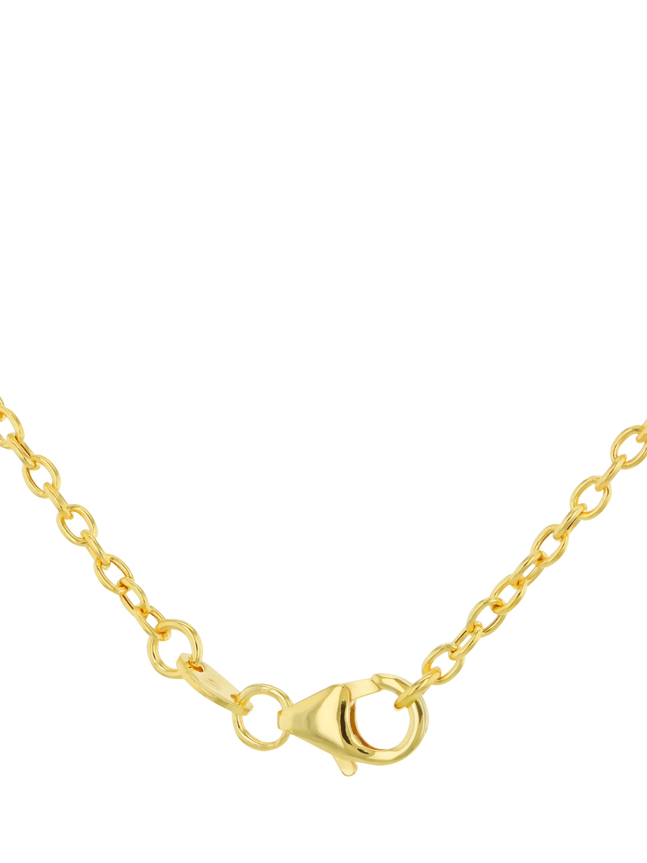 IBB 9ct yellow gold rolo curb chain necklace, imported from the UK