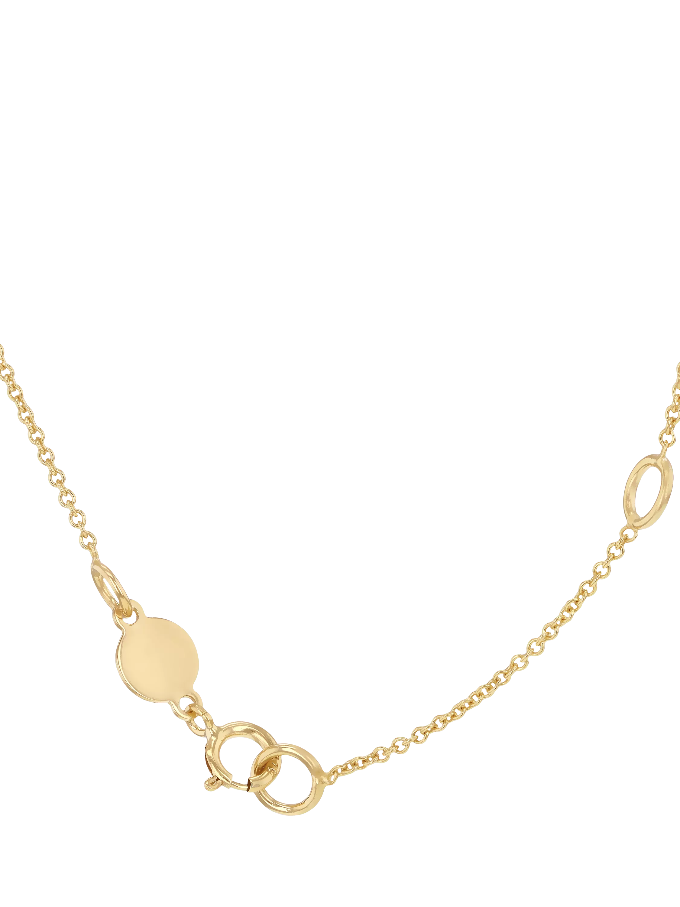 IBB 9ct gold polished lips necklace, imported from the UK