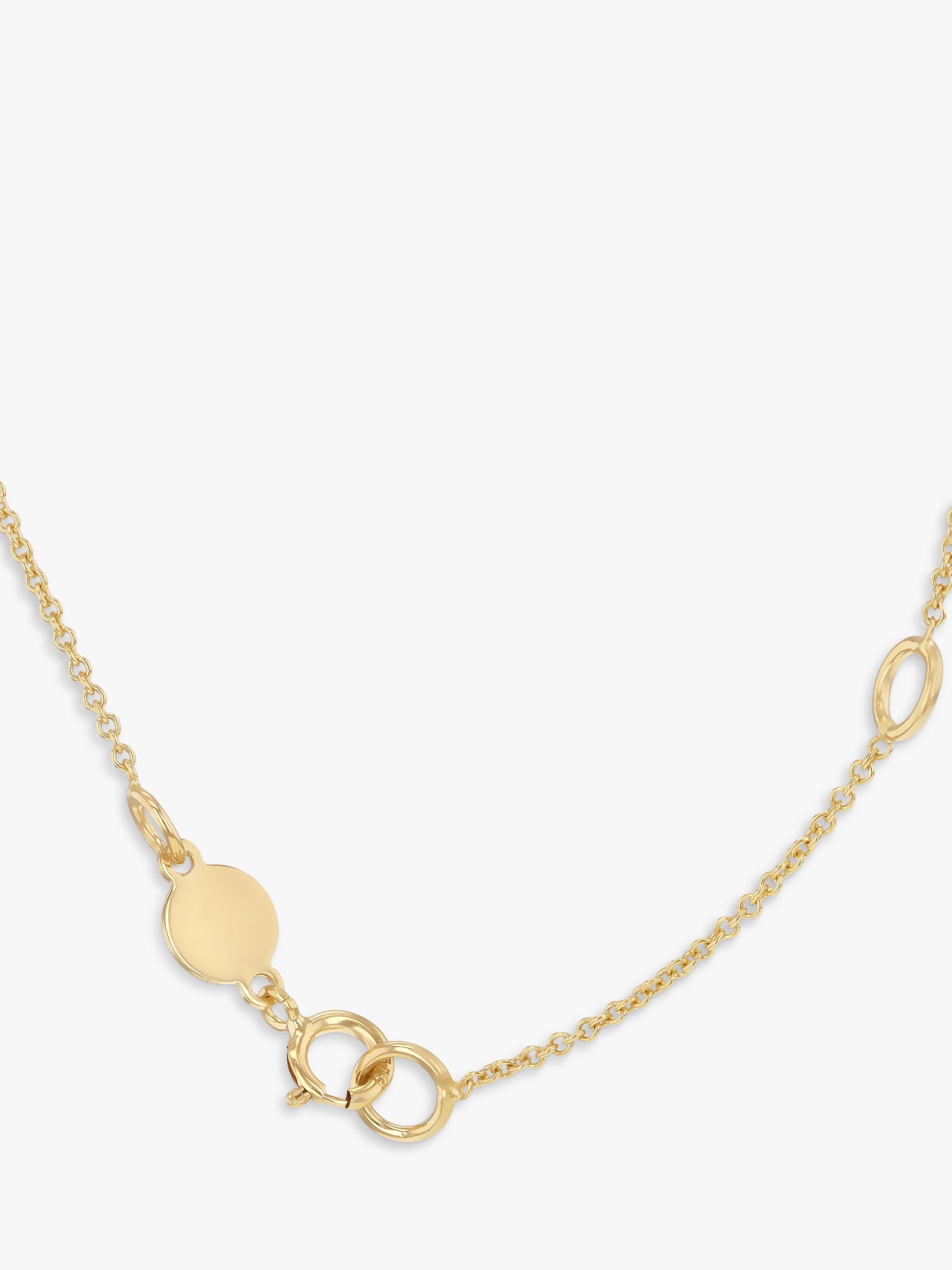 IBB 9ct gold polished lips necklace, imported from the UK
