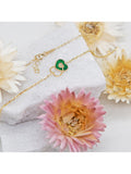 IBB malachite heart pendant 9ct gold necklace - British product