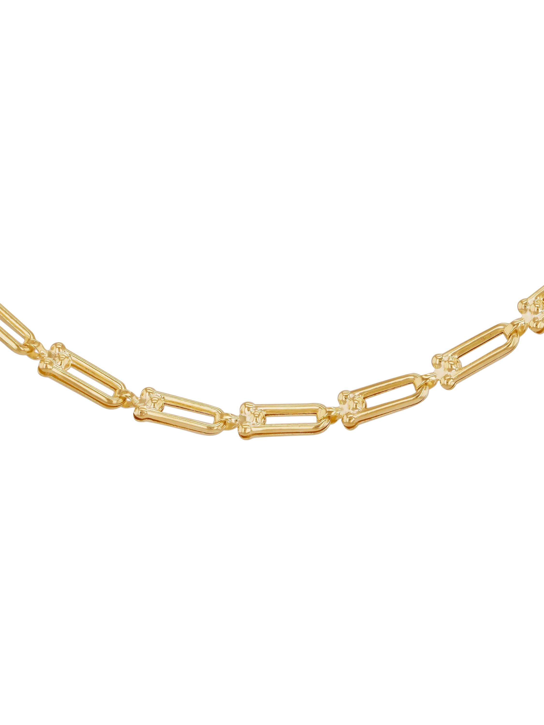 IBB necklace 9ct yellow gold mini industrial chain - British product