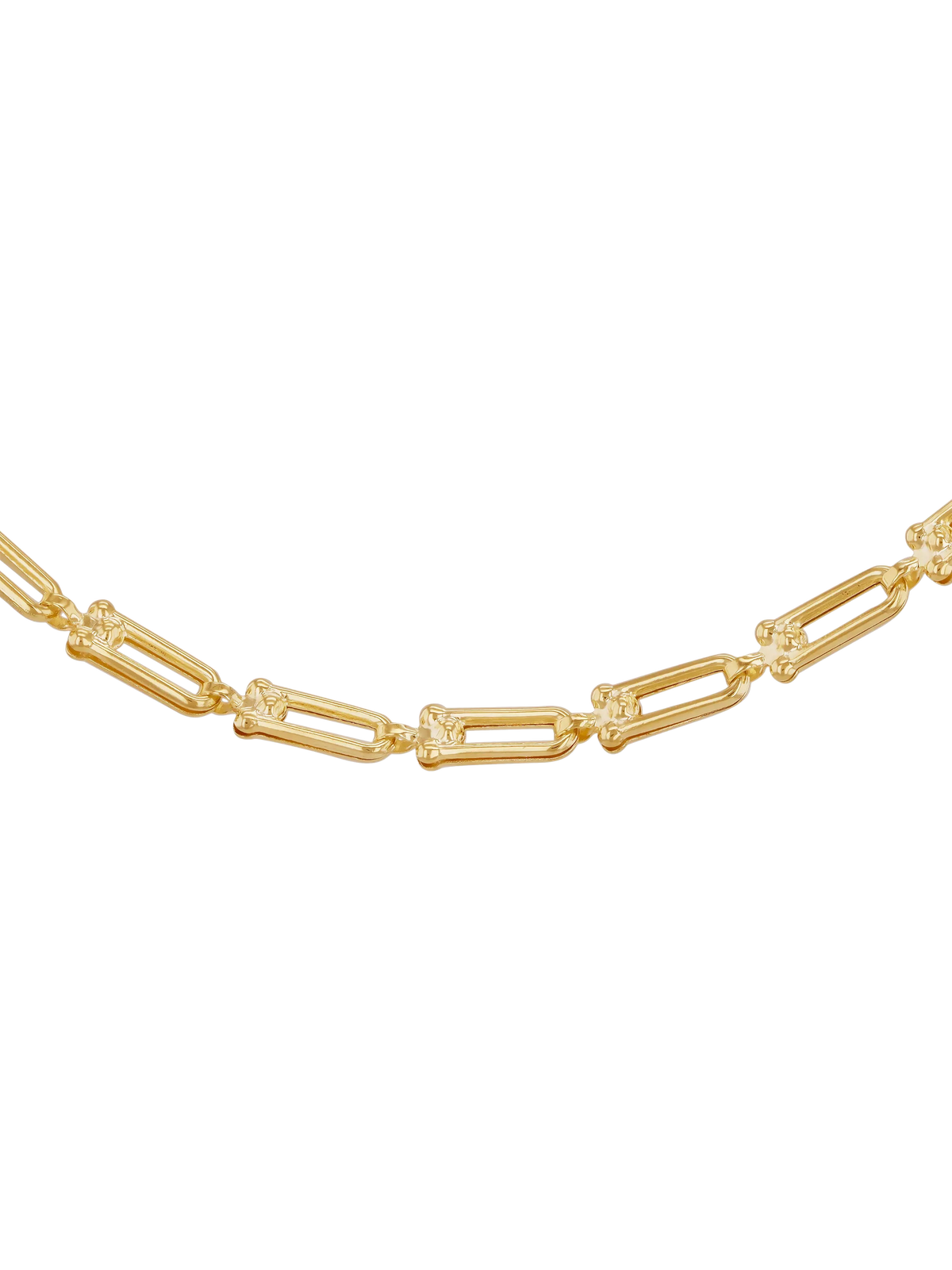 IBB necklace 9ct yellow gold mini industrial chain - British product