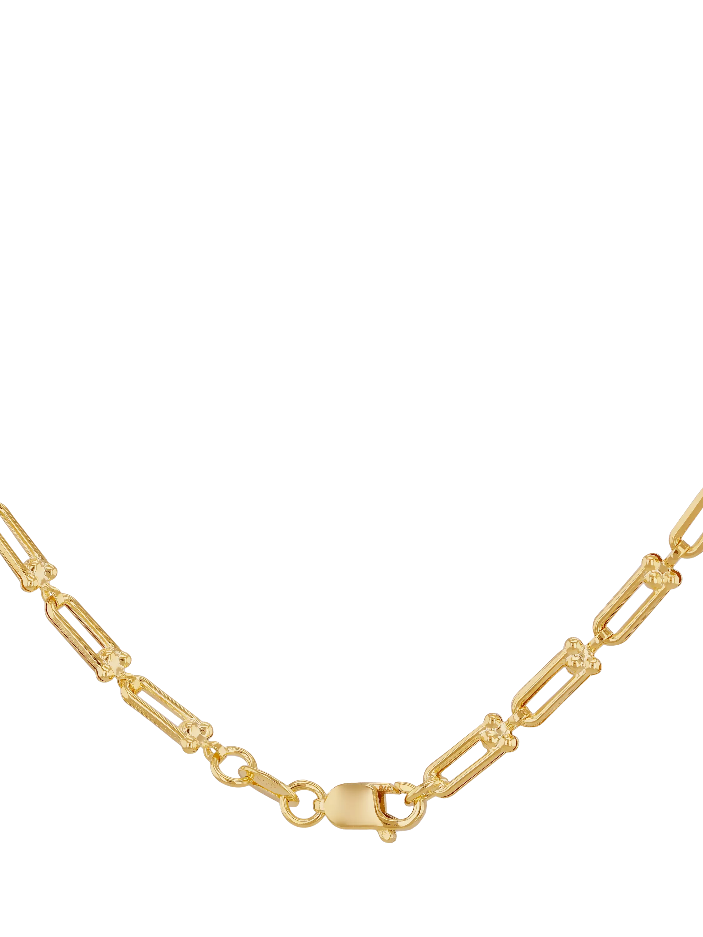 IBB necklace 9ct yellow gold mini industrial chain - British product