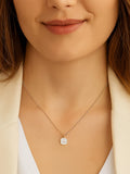IBB Pearl Clover Pendant with mother of pearl in 9ct yellow gold (British brand)