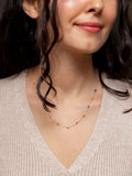 IBB cubic zirconia necklace in yellow gold 9ct, UK version