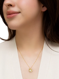 IBB pearl flower pendant necklace 9ct yellow gold - UK version