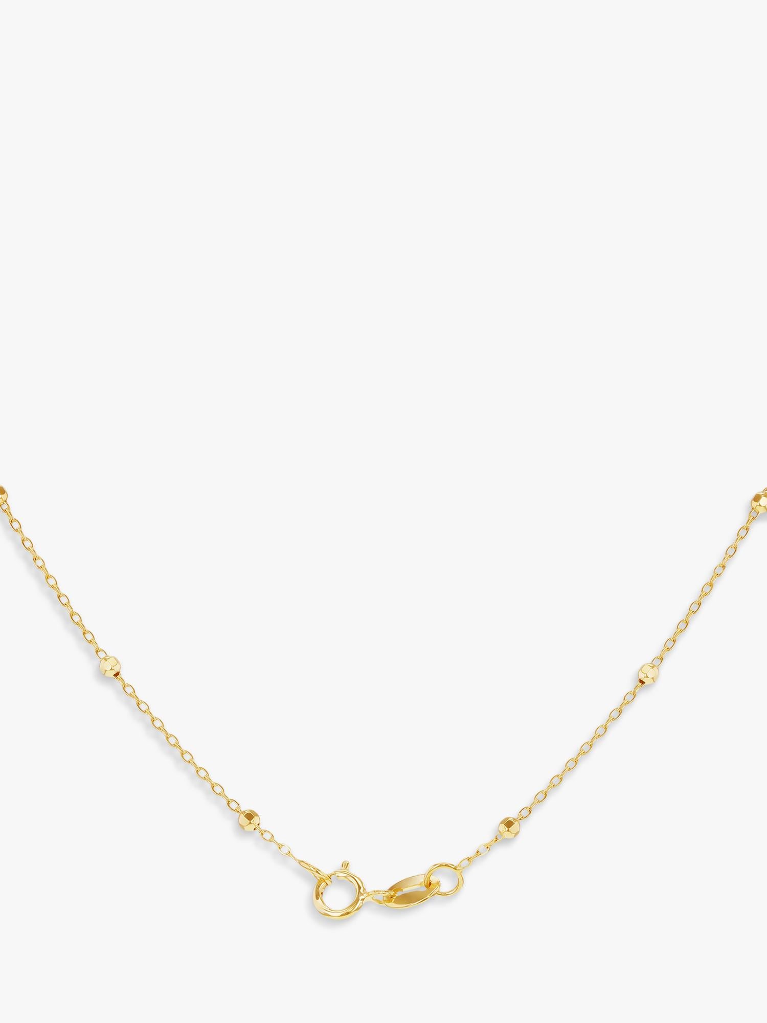 IBB 9ct yellow gold rainbow heart pendant necklace, UK version