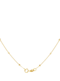 IBB 9ct yellow gold rainbow heart pendant necklace, UK version