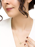 IBB 9ct yellow gold rainbow petal pendant necklace - British product