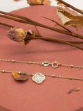 IBB 9ct yellow gold rainbow petal pendant necklace - British product