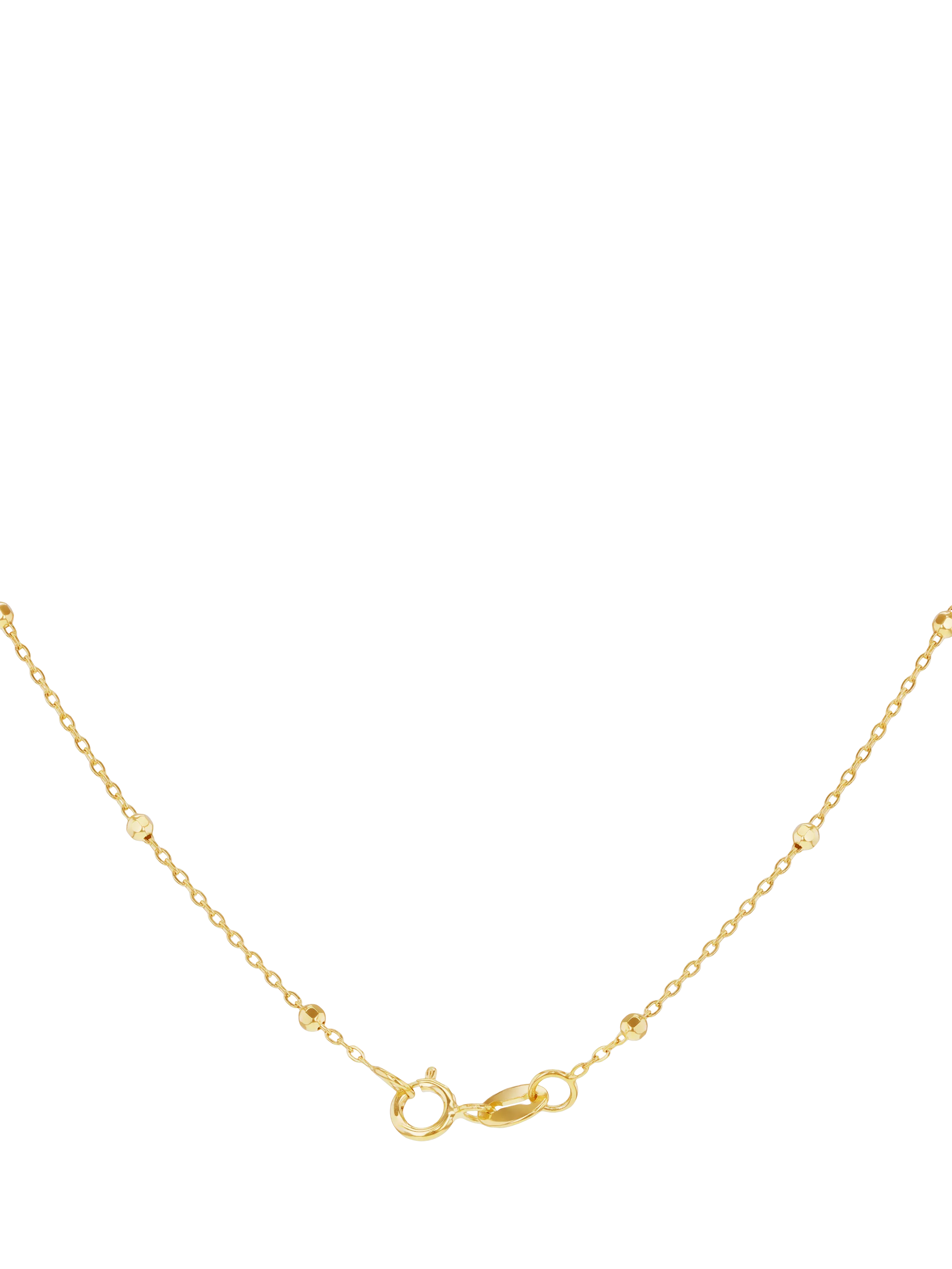 IBB 9ct yellow gold rainbow petal pendant necklace - British product
