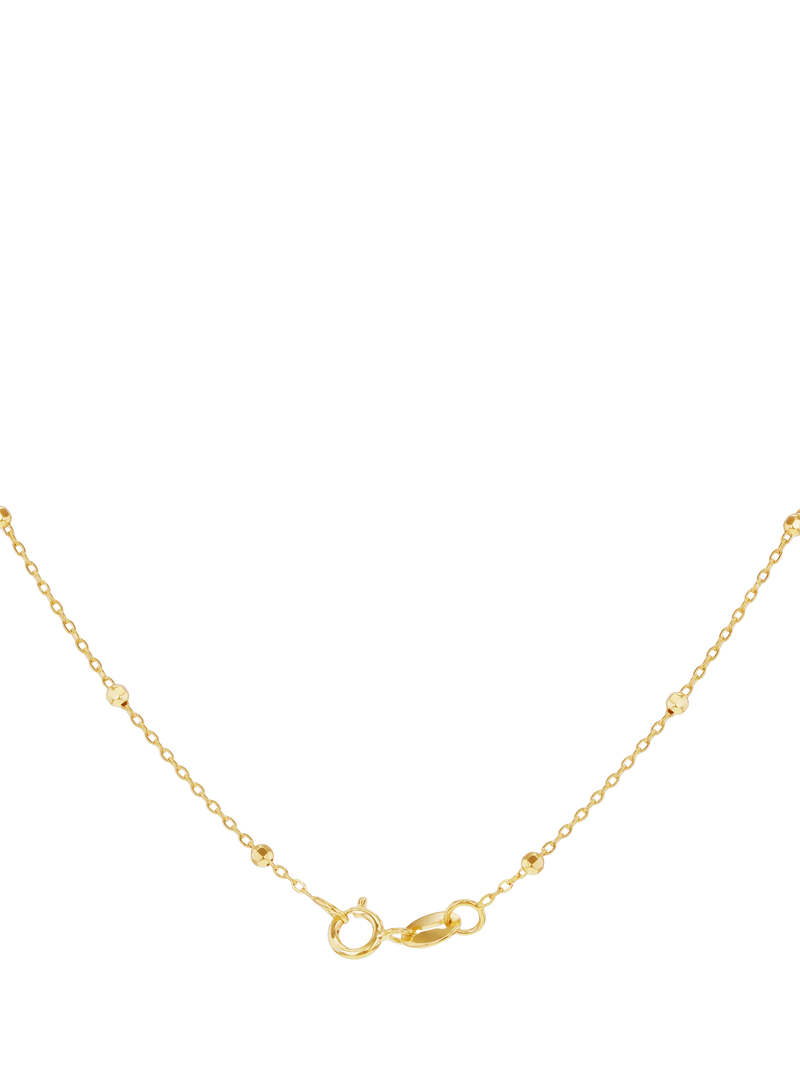IBB 9ct yellow gold rainbow petal pendant necklace - British product