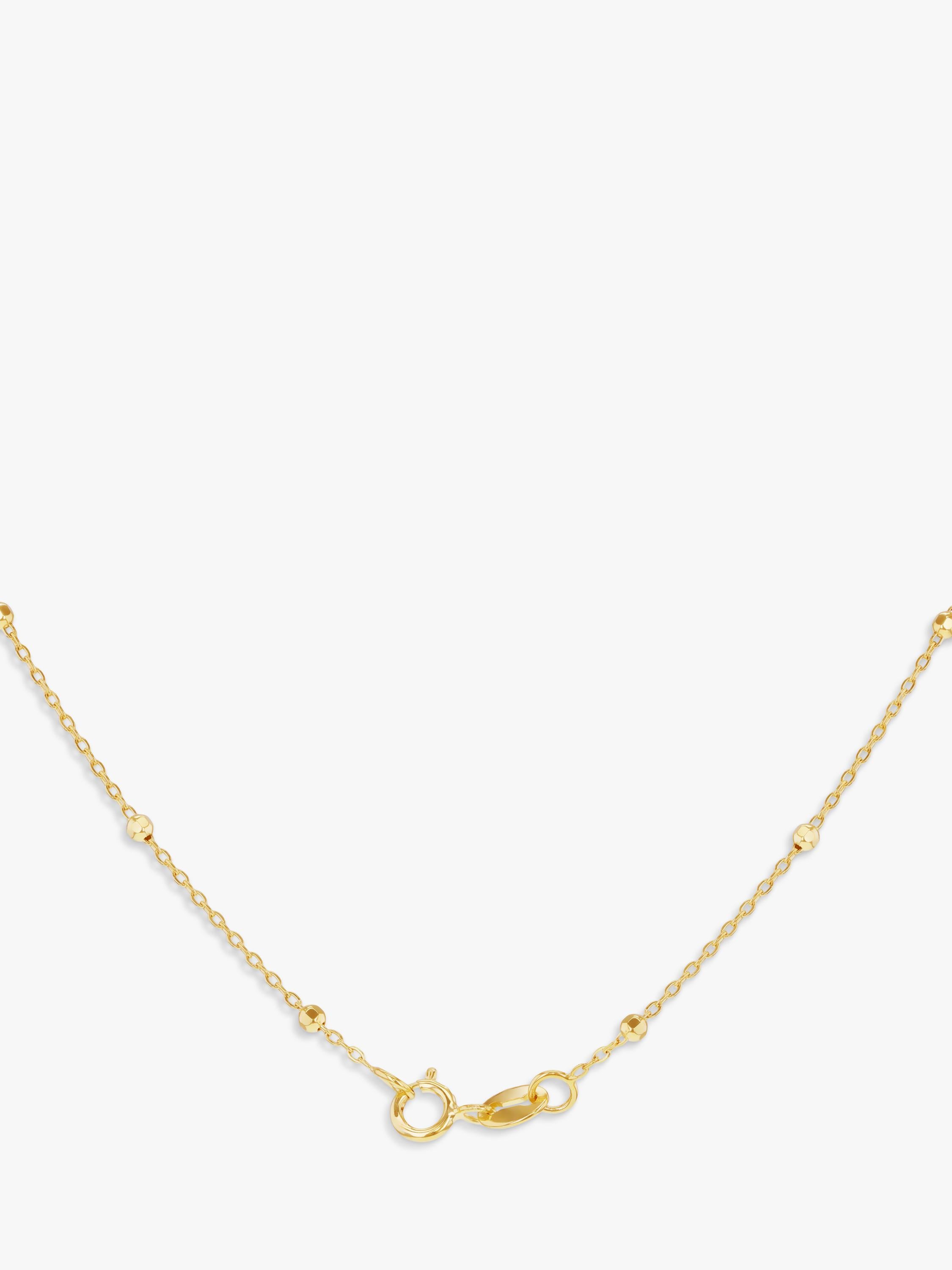 IBB 9ct yellow gold rainbow petal pendant necklace - British product