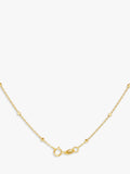 IBB 9ct yellow gold rainbow petal pendant necklace - British product
