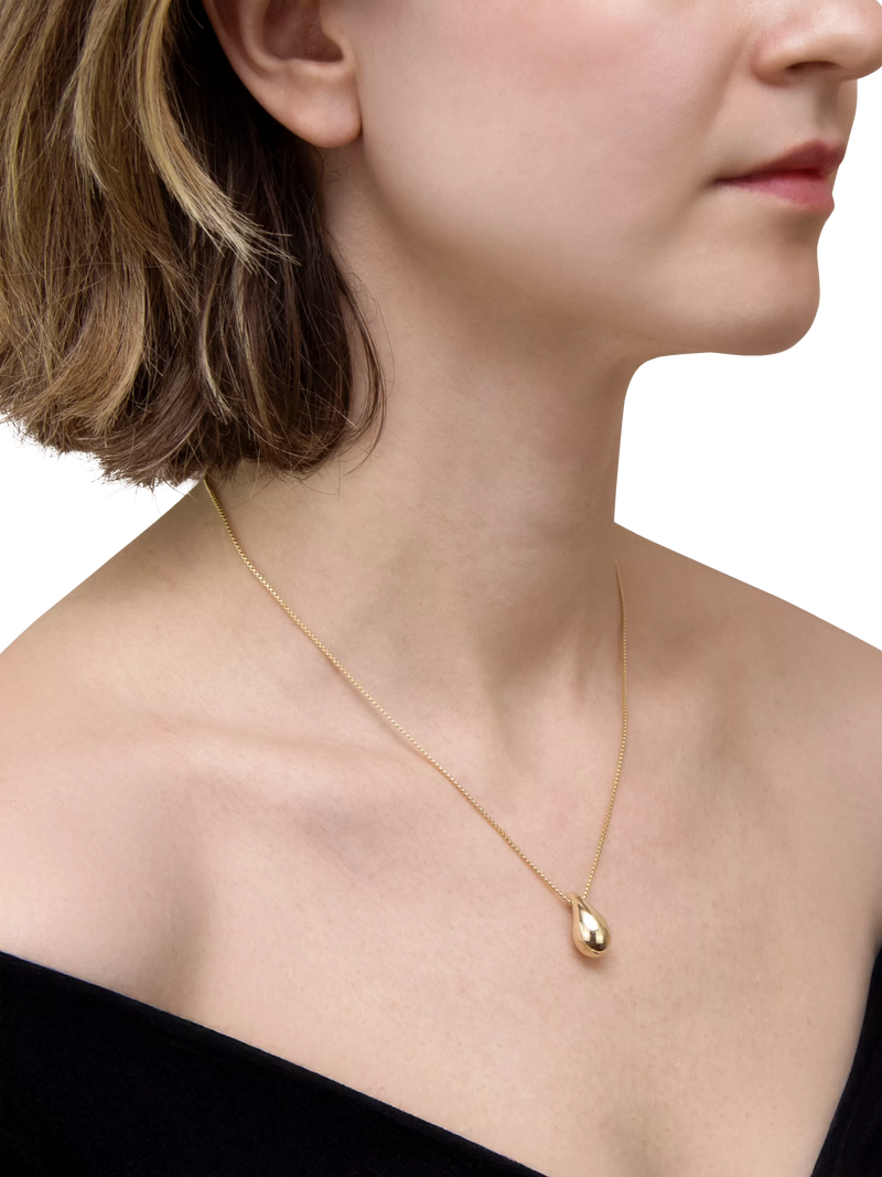 IBB 9ct gold teardrop necklace, UK version