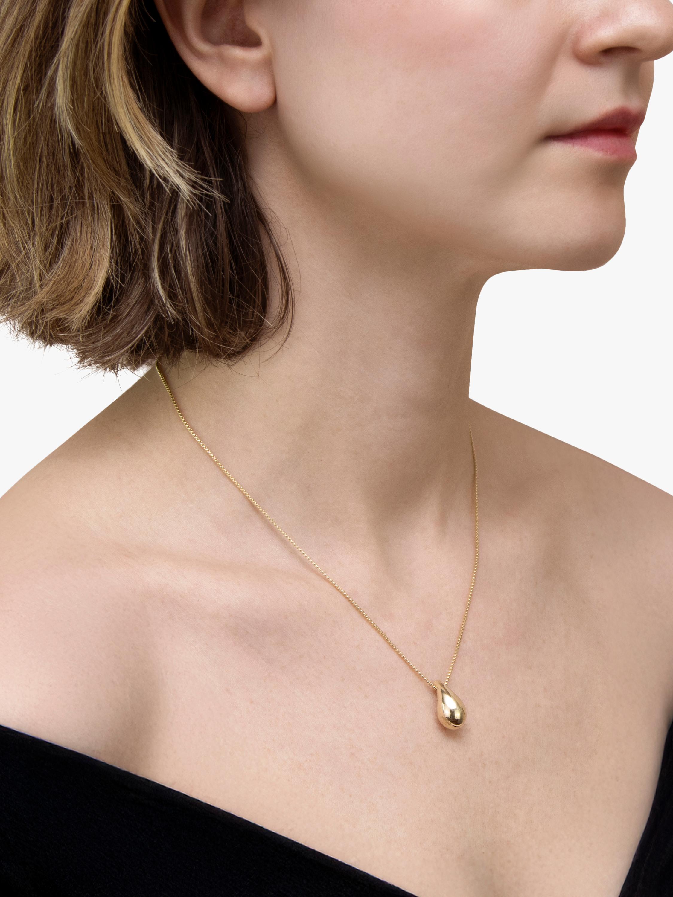 IBB 9ct gold teardrop necklace, UK version