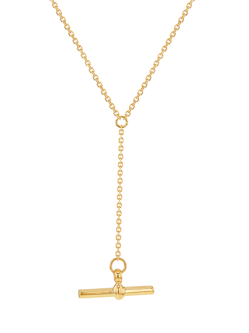 IBB yellow gold trace chain necklace 43-46cm - British product