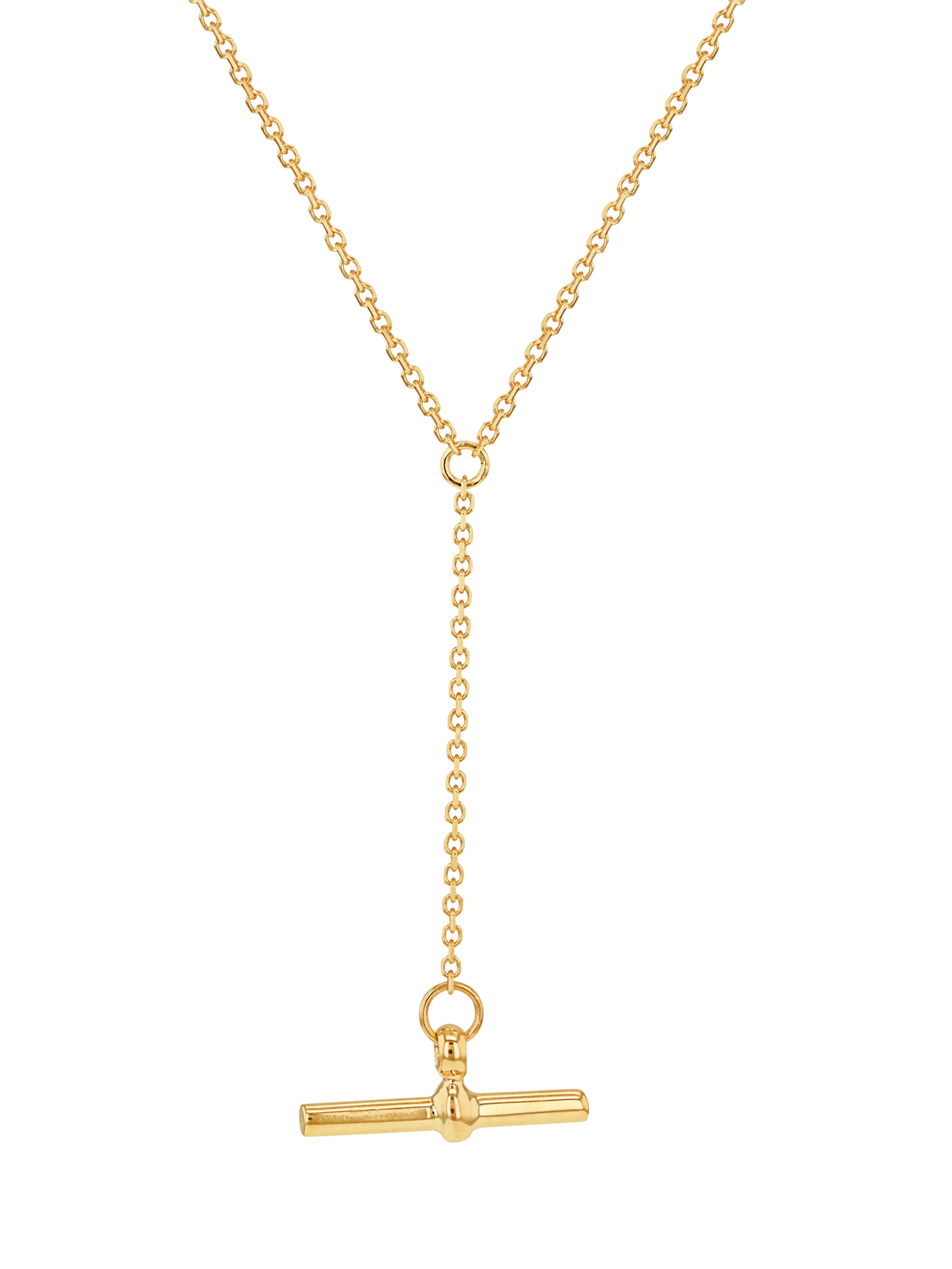 IBB yellow gold trace chain necklace 43-46cm - British product