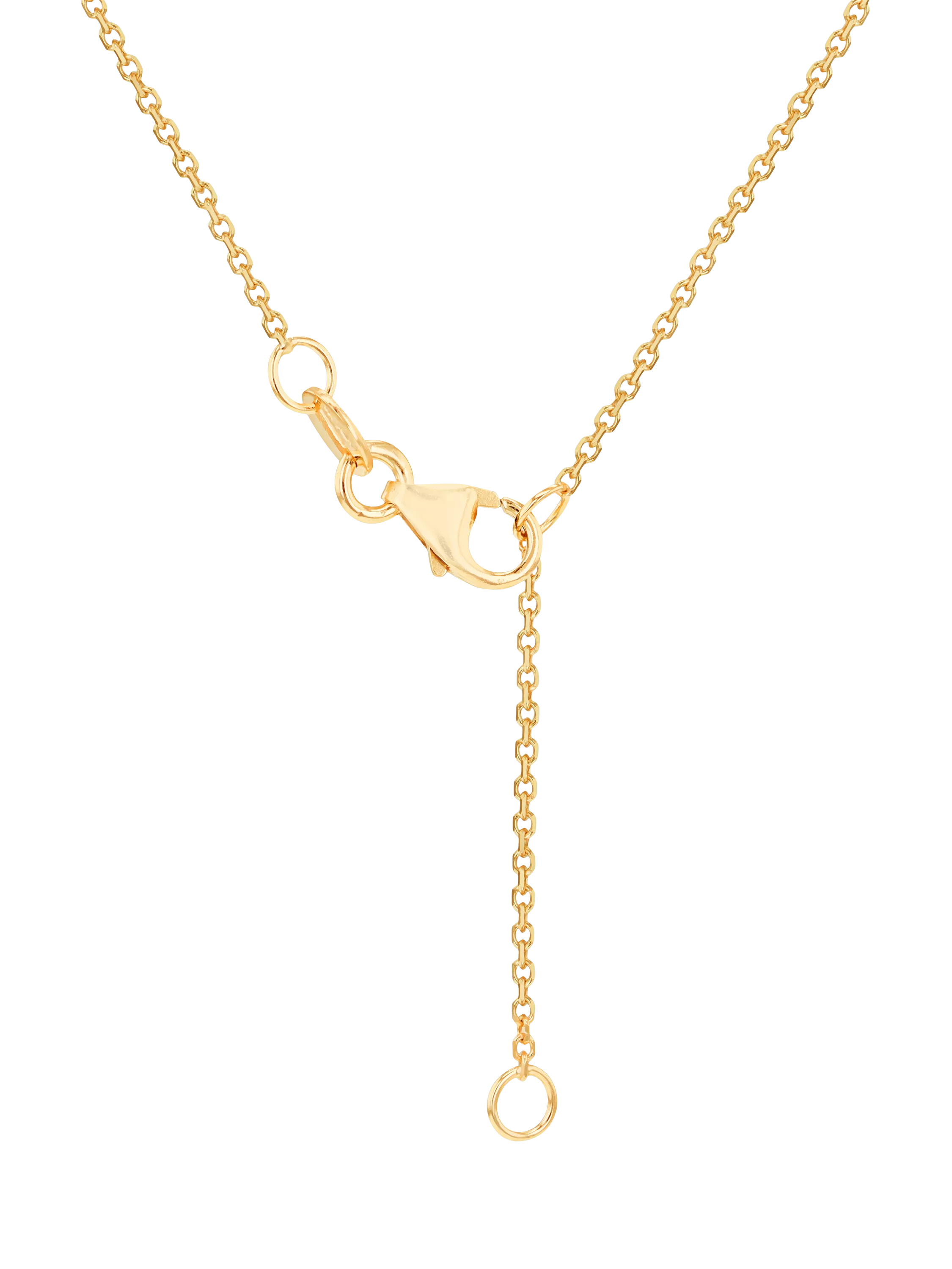 IBB yellow gold trace chain necklace 43-46cm - British product