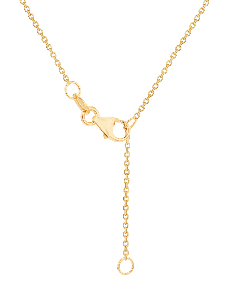 IBB yellow gold trace chain necklace 43-46cm - British product