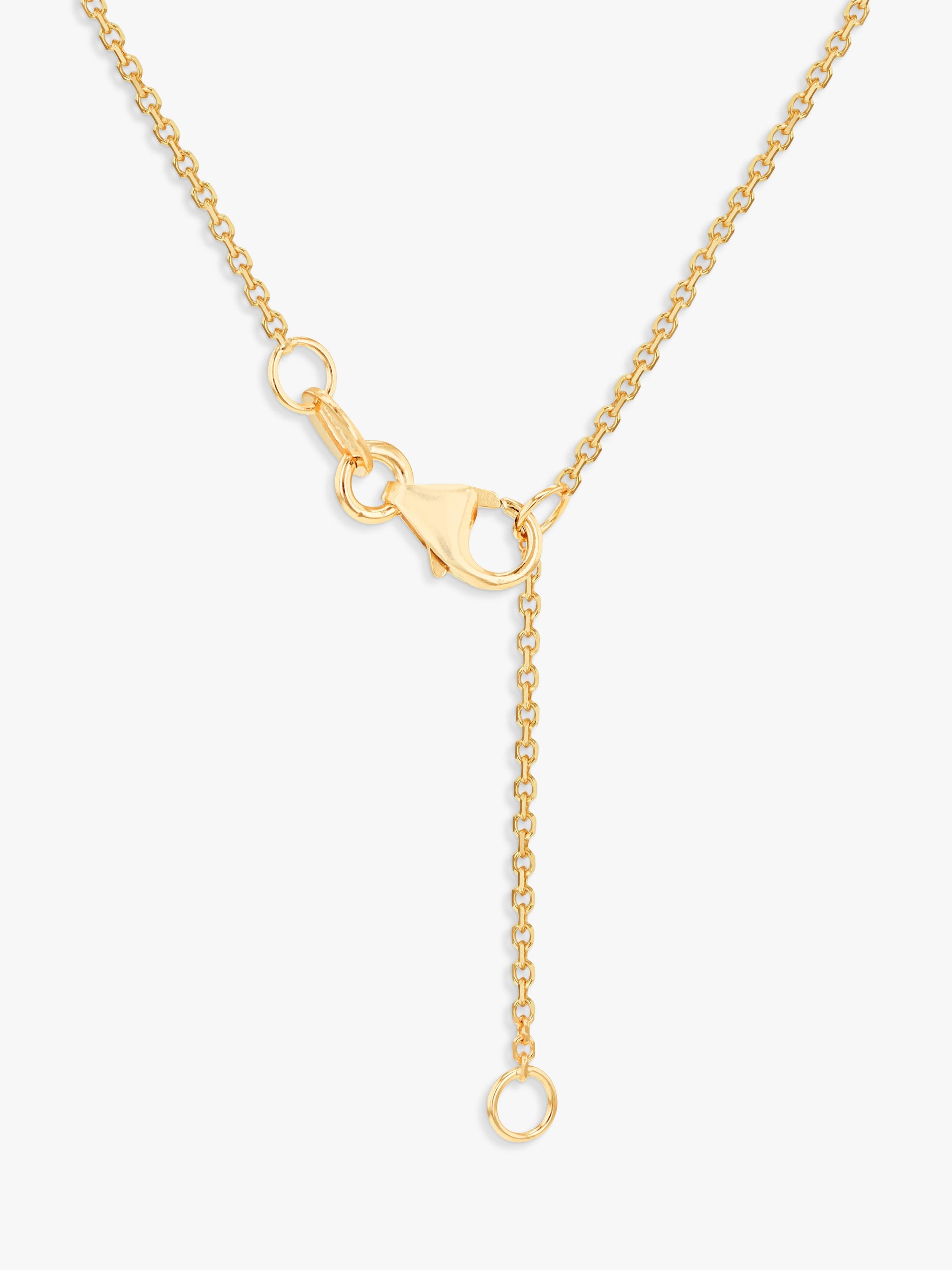IBB yellow gold trace chain necklace 43-46cm - British product