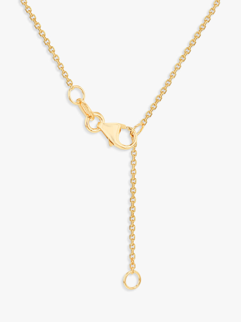 IBB yellow gold trace chain necklace 43-46cm - British product