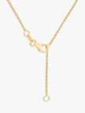 IBB yellow gold trace chain necklace 43-46cm - British product