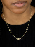 IBB 9ct gold paper chain necklace (British brand)