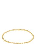 IBB 9ct yellow gold figarope bracelet (British brand)