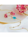 IBB evil eye charm bracelet 9ct yellow gold, UK version