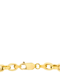 IBB 9ct yellow gold figaro bracelet (British brand)