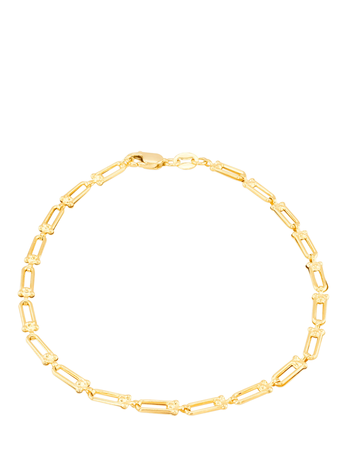 IBB 9ct gold mini industrial chain bracelet - British product