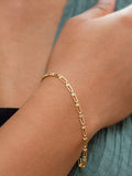 IBB 9ct gold mini industrial chain bracelet - British product