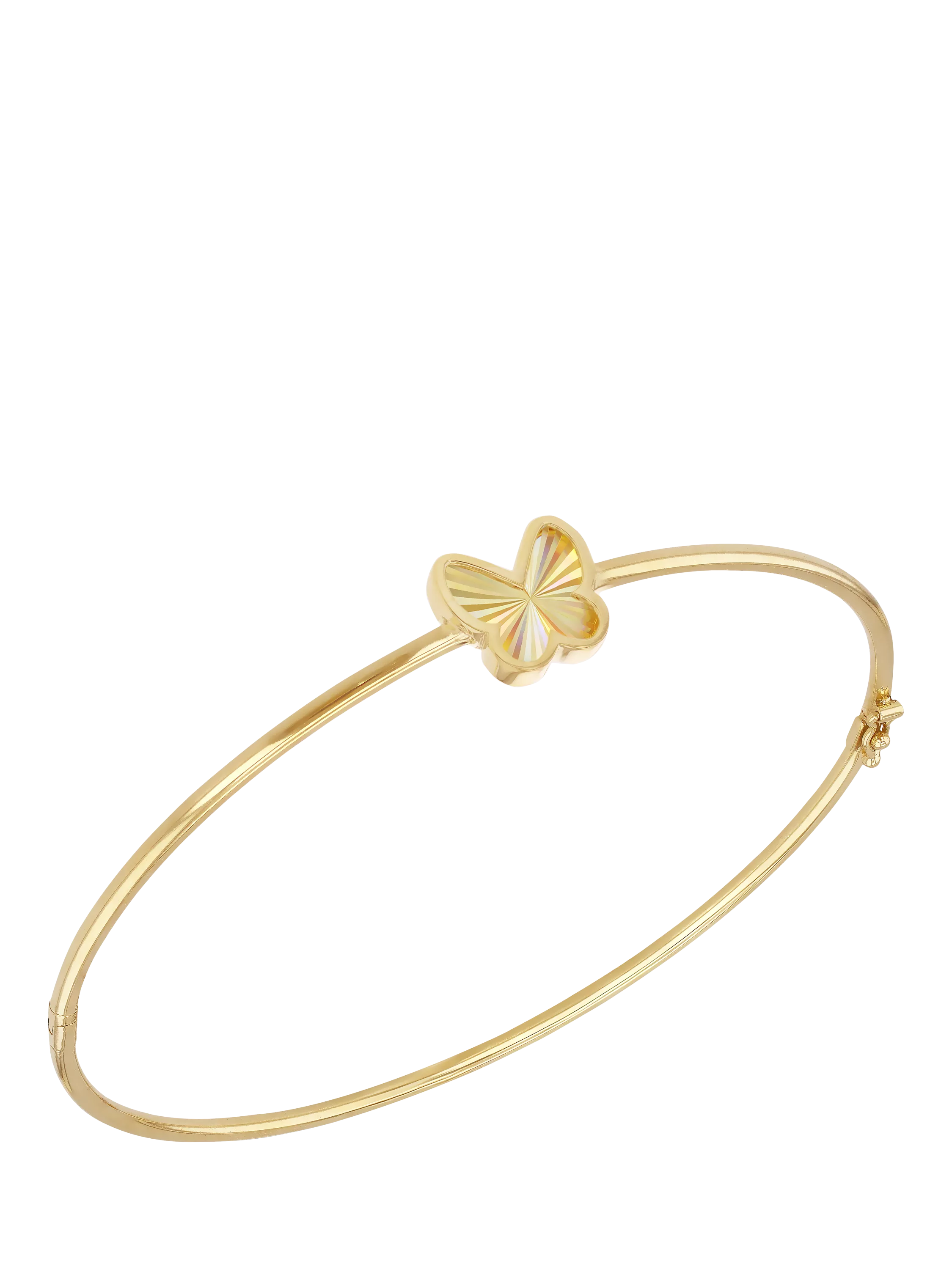 IBB 9ct gold rainbow butterfly bangle, imported from the UK