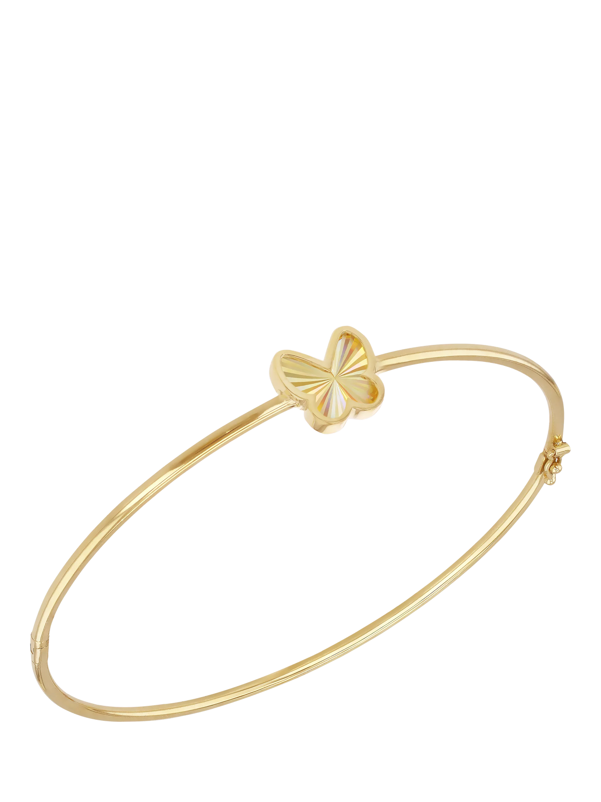 IBB 9ct gold rainbow butterfly bangle, imported from the UK