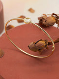 IBB 9ct yellow gold rainbow circle bangle, UK version