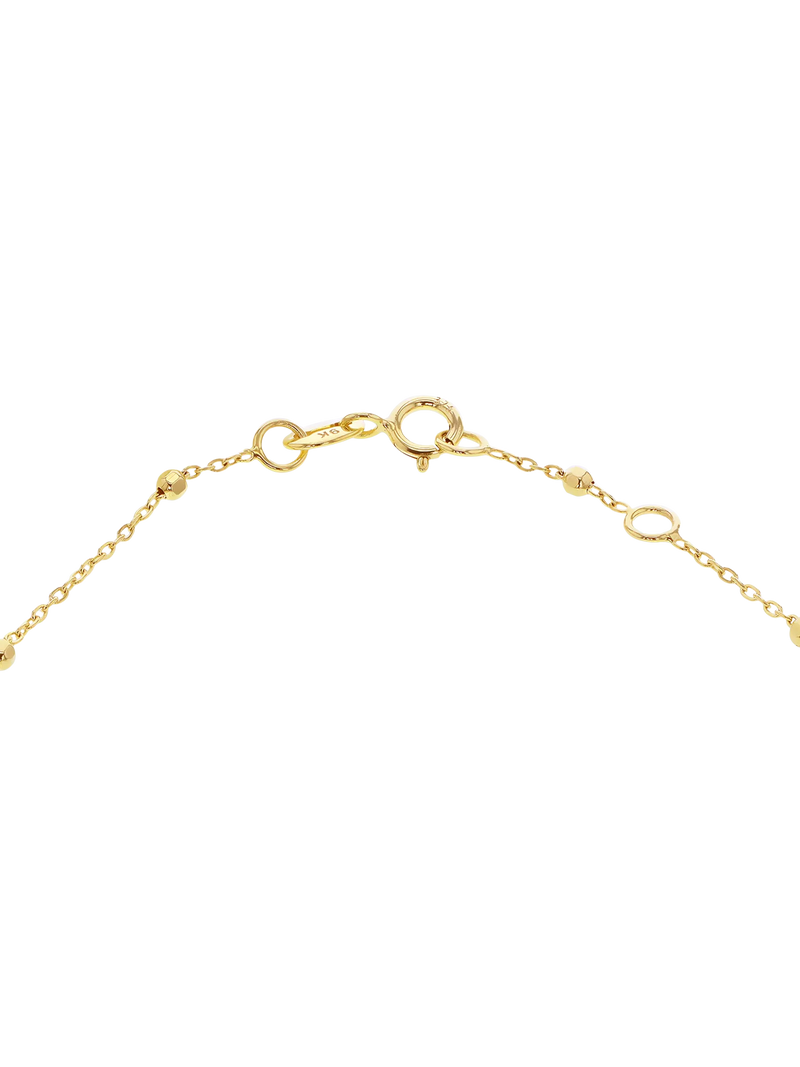 IBB 9ct yellow gold rainbow heart bracelet - British product