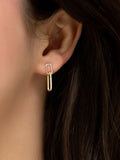 IBB gold drop earrings with cubic zirconia, UK version